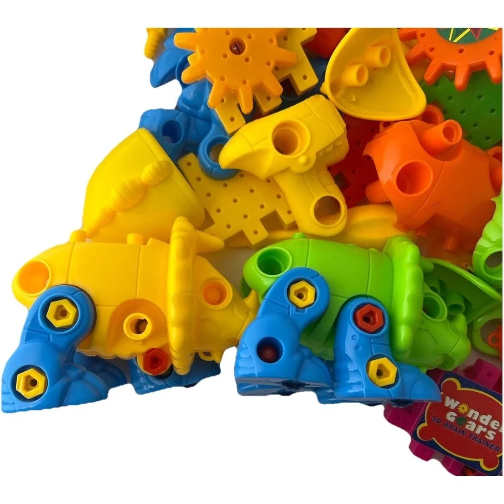 Wonder Gears STEM Building Toy Lot‎ Dinosaurs Gears Parts Replacement 3D